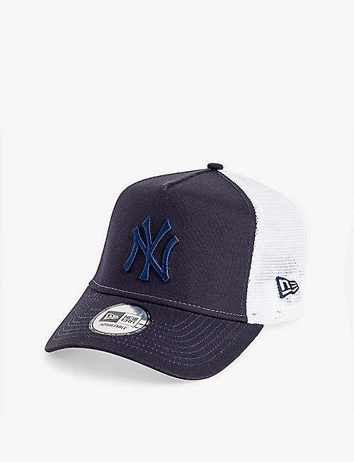 NEW ERA: New York Yankees League brand-embroidered cotton-twill trucker cap