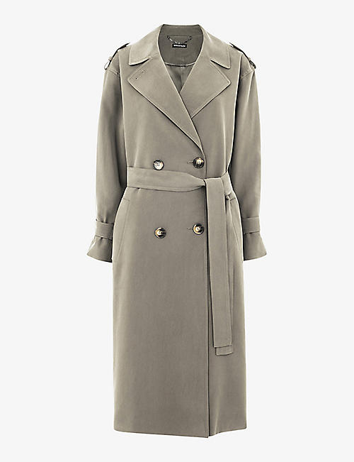 WHISTLES: Riley double-breasted woven trench coat