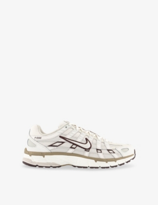NIKE: P-6000 Leather and Mesh Low-Top Trainers