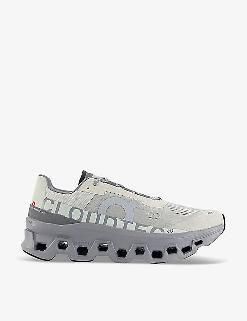 ON RUNNING: Cloudmonster cushioned chunky-soled mesh low-top trainers