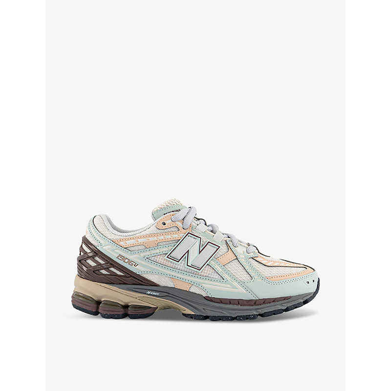 Shop New Balance 1906 Brand-patch Leather And Mesh Low-top Trainers In Clay Ash