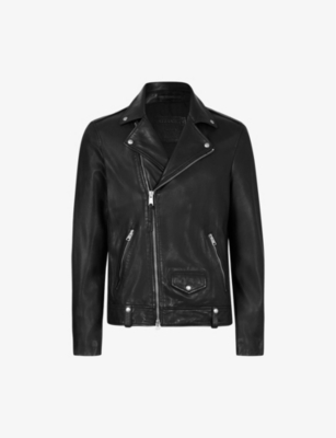 ALLSAINTS: Milo Slim-Fit Leather Biker Jacket