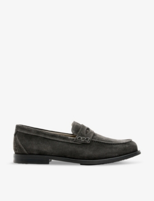 ALLSAINTS - Harmon Western slip-on suede loafers  display picture 1