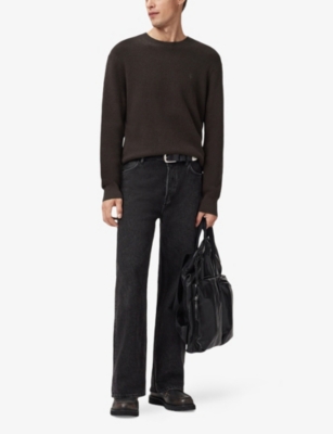 ALLSAINTS: Aspen Logo-Embroidered Cotton and Wool-Blend Jumper