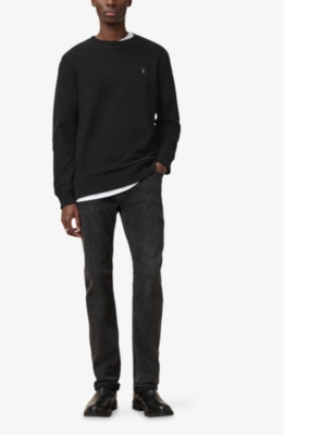 Allsaints Organic Cotton-wool Aspen Sweater In Black