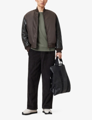 ALLSAINTS: Raven Logo-Embroidered Regular-Fit Cotton Sweatshirt