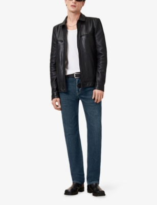 Allsaints Sid Skinny Fit Denim Jeans In Indigo Blue