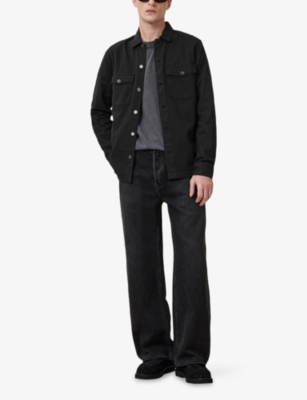 ALLSAINTS: Spotter patch-pocket slim-fit cotton overshirt