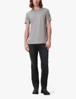 ALLSAINTS: Tonic Logo-Embroidered Slim-Fit Cotton T-Shirt