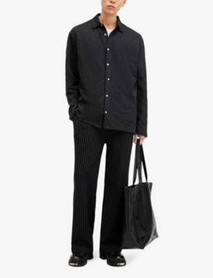 ALLSAINTS: Foster relaxed-fit long-sleeve organic-cotton shirt