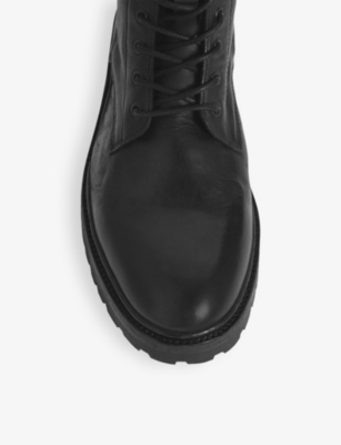 Tobias lace-up leather ankle boots