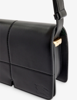 BURBERRY: Snip logo-embellished leather shoulder bag