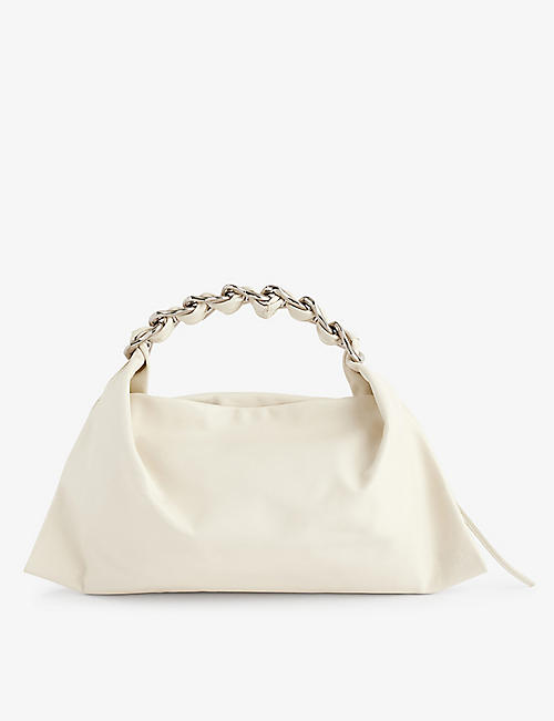 BURBERRY: Swan medium leather shoulder bag