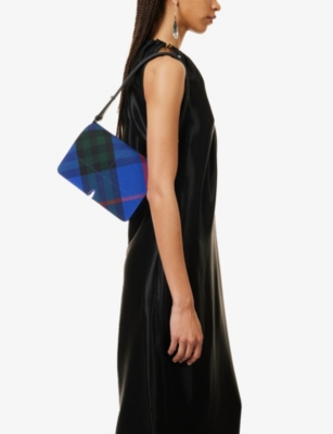 Shop Burberry Women's Knight Snip Leather Cross-body Bag