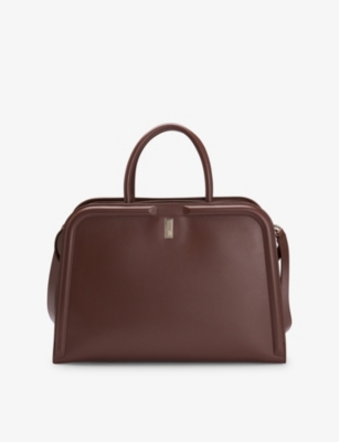 HUGO BOSS WOMENS BOSS ARIELL LEATHER TOTE BAG