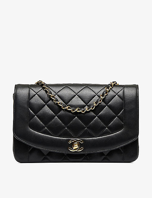 RESELFRIDGES: Pre-loved Chanel Medium Diana leather shoulder bag