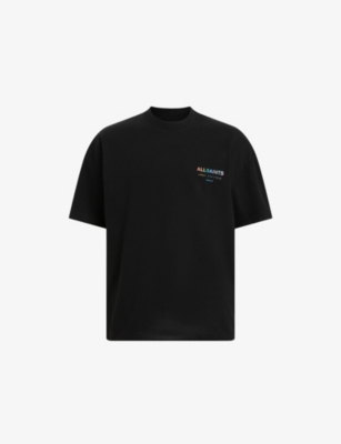ALLSAINTS: Underground Pride logo text-print organic-cotton T-shirt