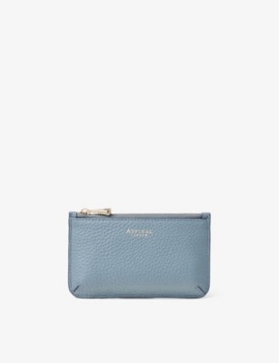 ASPINAL OF LONDON: Ella peddle-embossed grained-leather card and coin holder