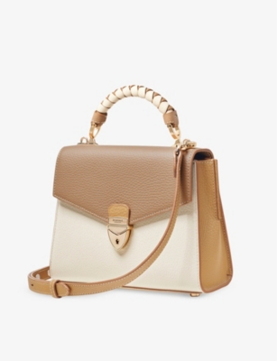 ASPINAL OF LONDON: Mayfair Midi 2.0 leather shoulder bag