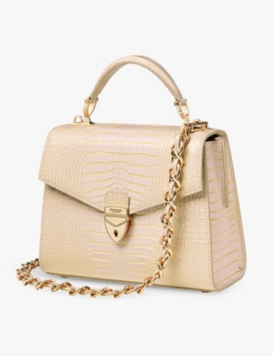 ASPINAL OF LONDON: Mayfair leather shoulder bag