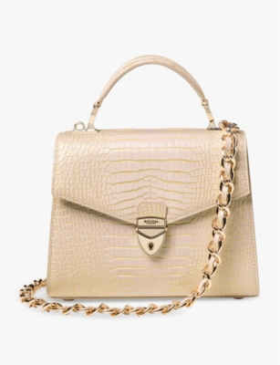 ASPINAL OF LONDON: Mayfair leather shoulder bag