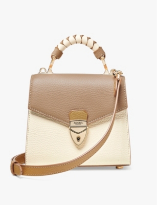 ASPINAL OF LONDON: Mayfair Mini 2.0 leather shoulder bag