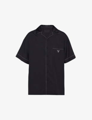 PRADA, Re-Nylon Shirt, Men, Plain Shirt - Short Sleeve