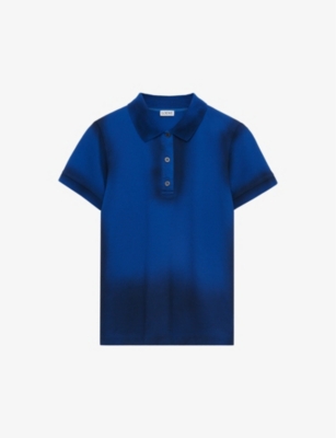 LOEWE: Anagram-embroidered stretch-cotton polo shirt