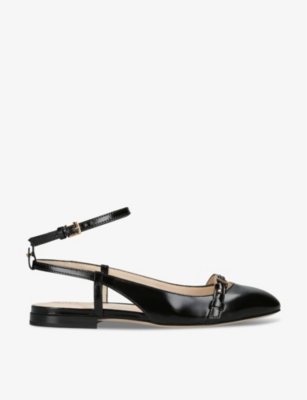 Shop Tod's Tods Women's Black Cuoio Leather Courts