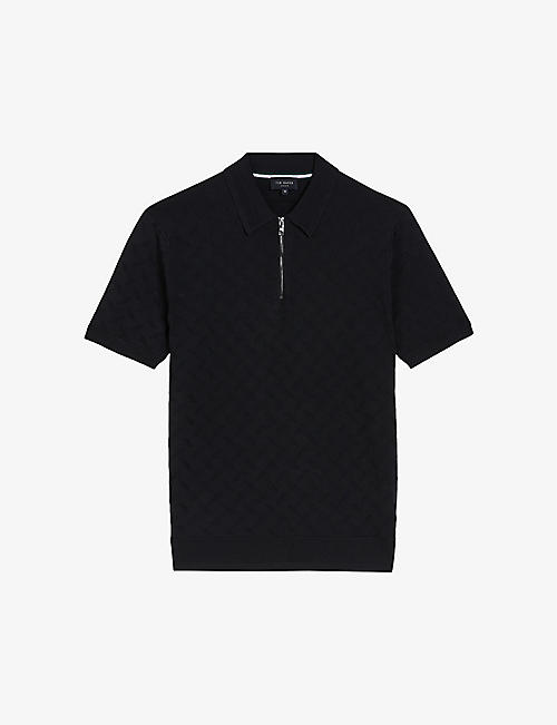 TED BAKER: Palton regular-fit stretch-knit polo shirt