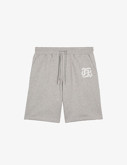 THE KOOPLES: Logo-embroidered relaxed-fit cotton shorts