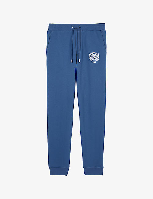 THE KOOPLES: Graphic-print relaxed-fit cotton-jersey jogging bottoms