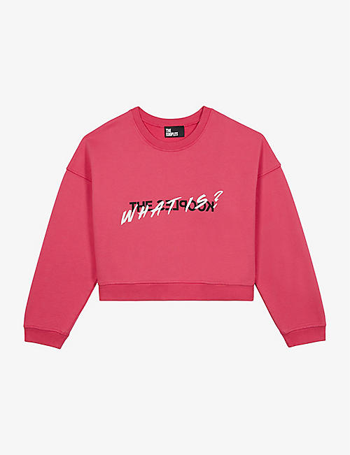 THE KOOPLES: What Is cropped cotton-jersey sweatshirt