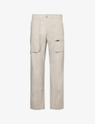 COLUMBIA: Land Roamer straight-leg mid-rise cotton trousers