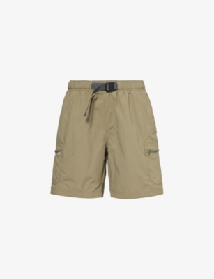 Shop Columbia Men's Stone Green Mountaindale Integrated-belt Shell Shorts