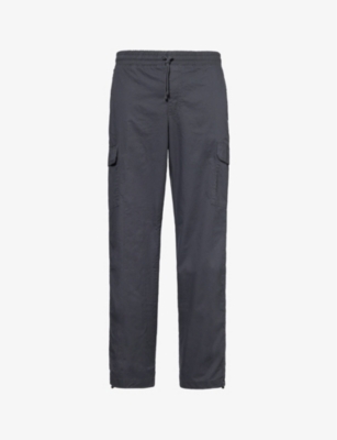 Shop Columbia Men's Black Rapid Rivers Patch-pocket Straight-leg Mid-rise Stretch-cotton Cargo Trousers
