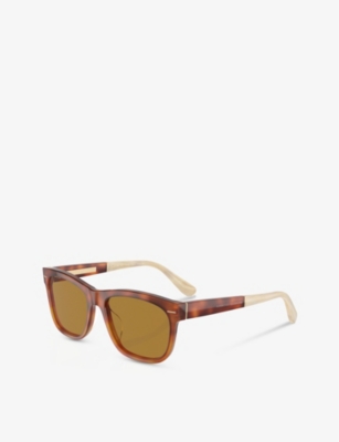 Brunello Cucinelli Womens  Bc4003s Pillow-frame Acetate Sunglasses In Brown
