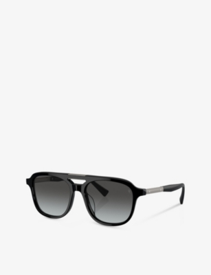 Brunello Cucinelli Womens Black Bc4001s Square-frame Acetate Sunglasses In Black