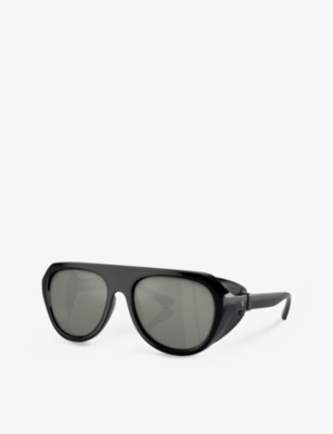 Ferrari Womens Black Fh2002qu Pilot-frame Injected Sunglasses In Black