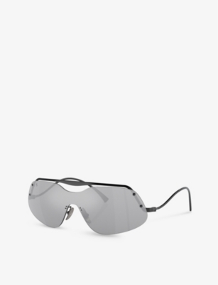Ferrari Oversized Frame Sunglasses In Black