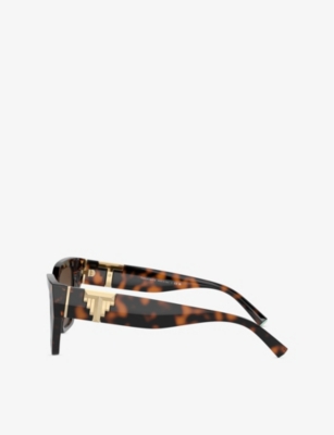 Tiffany & Co Womens Brown Tf4218 Cat-eye Acetate Sunglasses In Brown