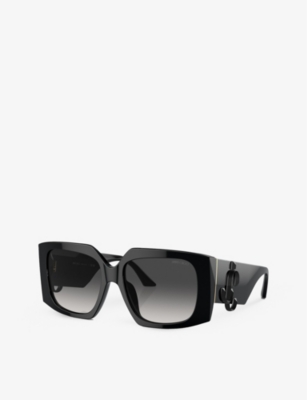 Jimmy Choo Eyewear Square Frame Sunglasses In Black