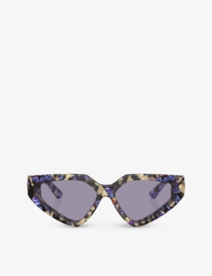 Dolce & Gabbana Womens Multi-coloured Dg4469 Cat-eye Tortoiseshell Acetate Sunglasses In Multi-coloured