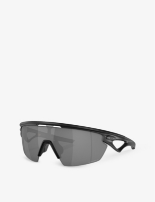 Shop Oakley Women's Black Oo9403 Sphaera™️ Shield-frame Acetate Sunglasses