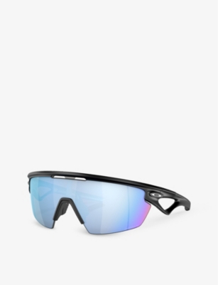 Oakley Womens Black Oo9403 Sphaera™️ Shield-frame Acetate Sunglasses In Black