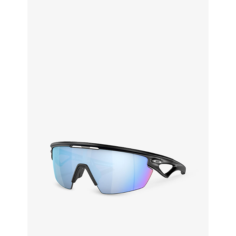 Shop Oakley Women's Black Oo9403 Sphaera™️ Shield-frame Acetate Sunglasses