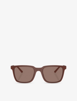 OLIVER PEOPLES WOMENS BROWN OV5553SU MR FEDERER RECTANGLE-FRAME ACETATE SUNGLASSES 