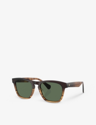 Oliver Peoples Womens Brown Ov5555su Square-frame Acetate Sunglasses In Brown