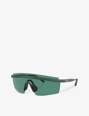 Oliver Peoples Womens Green Ov5556s Rectangle-frame Bio Sunglasses In Green