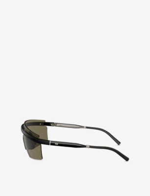 OLIVER PEOPLES: OV5556S R-4 Shield-Frame Bio-Nylon Sunglasses
